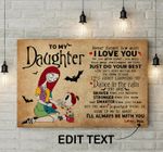 Personalized Halloween Gift For Daughter From Mom Sally Canvas