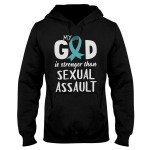 Sexual Assault Awareness My God is Stronger EZ16 3012 Hoodie