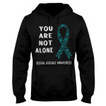 Sexual Assault Awareness You Are Not Alone EZ16 3012 Hoodie