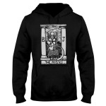 Witch Wicca WoodCut Style Tarot Card The Priestess EZ20 2409 Hoodie