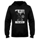 Witch Wicca WoodCut Style Tarot Card The Devil EZ20 2409 Hoodie