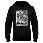 Witch Wicca WoodCut Style Tarot Card The Hanged Man EZ20 2409 Hoodie