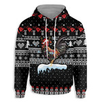 CHRISTMAS ROOSTER LIGHT EZ15 0810 All Over Print Hoodie