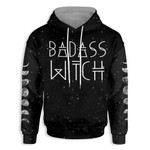 Straight Moon Phase Badass Witch Wicca EZ20 0610 All Over Print Hoodie