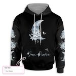 Watercolor Floral Moon Phase Witch Wicca EZ20 1010 Custom All Over Print Hoodie
