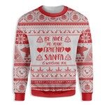 Be Nice To Your Friends Seamless Pattern With Polar Bear Red EZ22 1710 All Over Print Sweatshirt