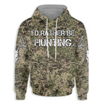 I'd Rather Be Hunting EZ26 1510 All Over Print Hoodie