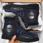 Personalized Police Skull Classic Boots