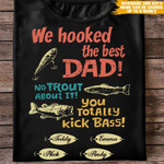 Personalized Fishing Tshirt We Hookd The Best Dad