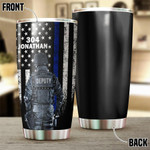 Personalized Deputy The Blue Line Tumbler