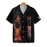 Mr Bones 8 Ball American Flag Billiards Hawaiian Shirt