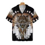 Tribal Angry Wolf Shirt For Men Hawaiian Shirt