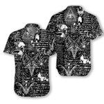 Seamless Occultism Satanic Goth EZ20 1412 Hawaiian Shirt