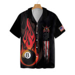 Flame 8 Ball Billiard Pool EZ20 1103 Hawaiian Shirt