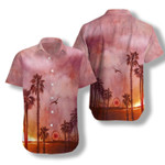 Sunset Santa Monica Pier Canvas EZ14 1908 Hawaiian Shirt