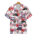 Wyoming Bison And Indian Paintbrush EZ12 2711 Hawaiian Shirt