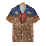 Texas Flag And Map Pattern Hawaiian Shirt, If The Flag Offends You Kiss My Texass Shirt, Texas Longhorns Shirt For Men