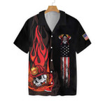 Firefighter Skull Flame V2 EZ20 0104 Hawaiian Shirt