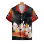 Bowling Smoke Background EZ24 3103 Hawaiian Shirt