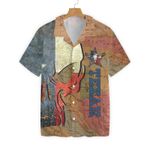 Texan And Skull Map And Flag Pattern Texas Hawaiian Shirt, Texas Longhorns Shirt, Proud Texas Flag Shirt For Men
