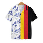 German Flag With Centaurea Cyanus Hawaiian Shirt