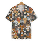 Cats And Dogs Seamless Pattern Hawaiian Shirt