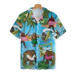 Bigfoot On The Beach Hawaiian Shirt