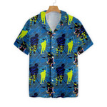 Seamless Hockey Pattern Hawaiian Shirt