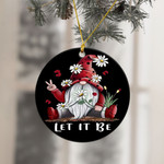 Daisy Gnome Let It Be Ornament