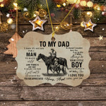 Personalized Horse Dad And Daughter Son Ornament