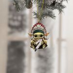 Baby Yoda Native American Ornament