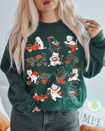 Vintage Cat Christmas Sweatshirt
