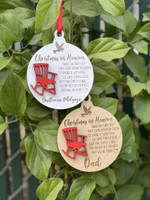 Personalized Memorial Christmas In Heaven Ornament