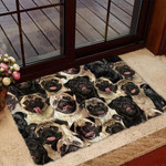 A Bunch Of Pugs Doormat