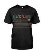 Personalized Black Father Definition Custom Name Tshirt