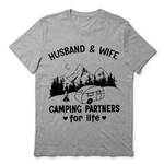 Husband And Wife Camping Partner For Life Tshirt