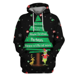 THE GRINCH MERRY CHRISTMAS 3D HOODIE