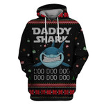 DADDY SHARK AT CHRISTMAS 3D HOODIE