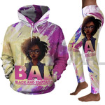 Black And Educated BAE African American All Over Print 3D Hoodie And Leggings