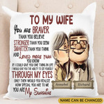 Personalized Valentine Gift For Her To My Wife Pillow