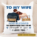 Personalized Valentine Gift For Her To My Wife Wedding Couple Pillow