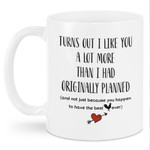 Valentine Gift Turns Out I Like You Love Mug