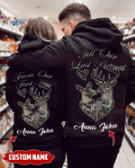 Personalized Till Our Last Breath Deer Couple Hoodie