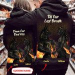 Personalized Till Our Last Breath Ancient Egyptian God Anubis And Bastet Black Couple Hoodie