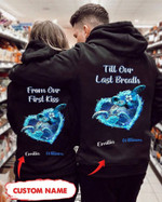Personalized Till Our Last Breath Turtle Heart Couple Hoodie
