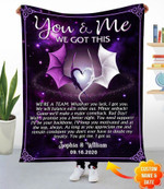 Personalized You And Me We Got This Dragon Fleece Blanket