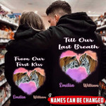 Personalized Till Our Last Breath Tiger Couple Hoodie