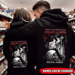 Personalized Til Our Last Breath Skull Couple Hoodie