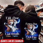 Personalized Till Our Last Breath Titanic Cat Couple Hoodie