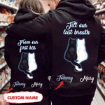 Personalized Till Our Last Breath Cat Couple Hoodie